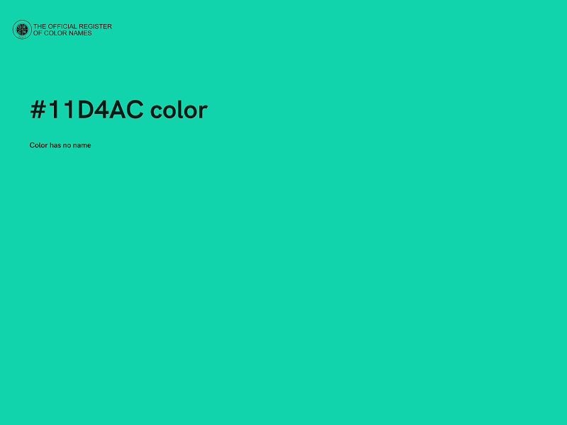 #11D4AC color image