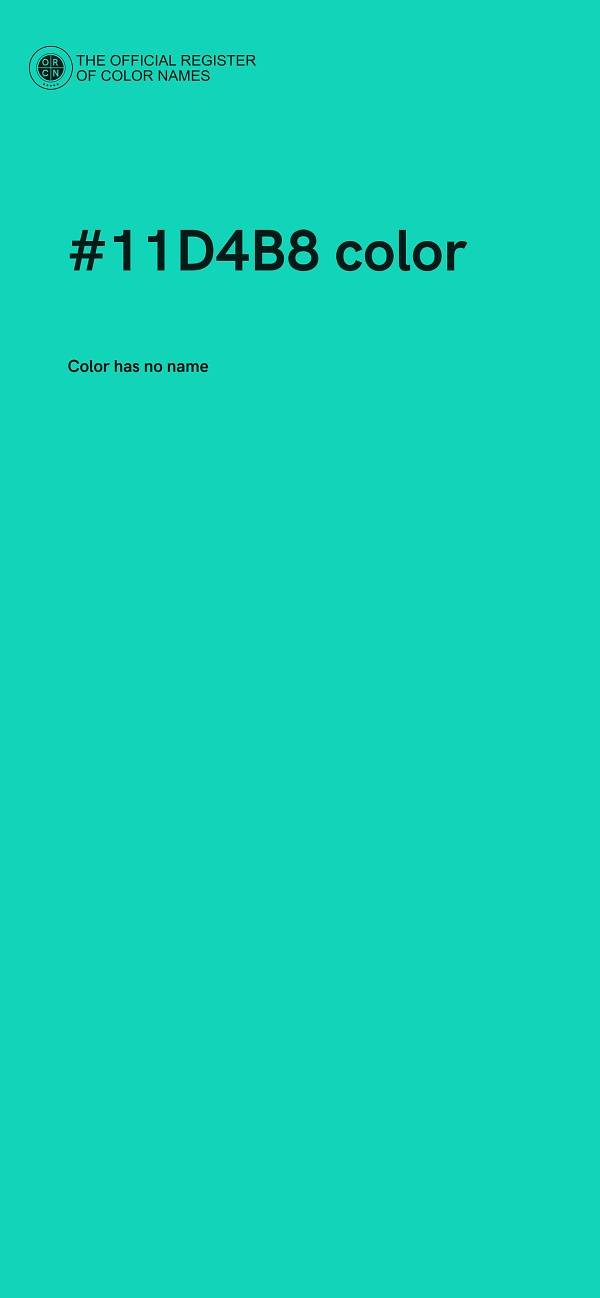 #11D4B8 color image