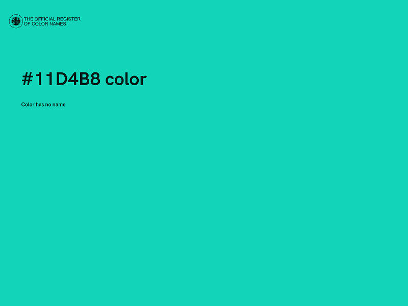 #11D4B8 color image
