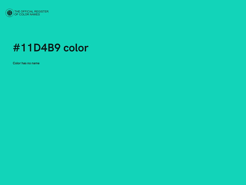 #11D4B9 color image