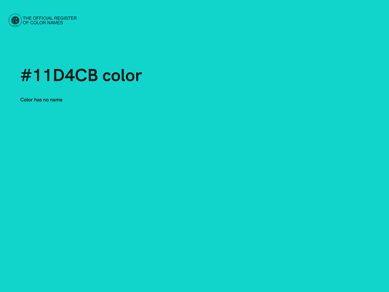#11D4CB color image