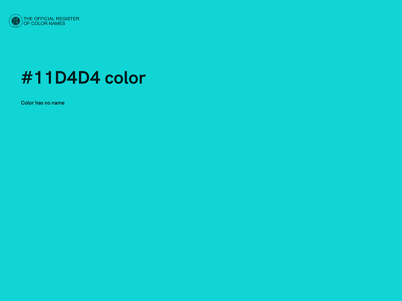 #11D4D4 color image