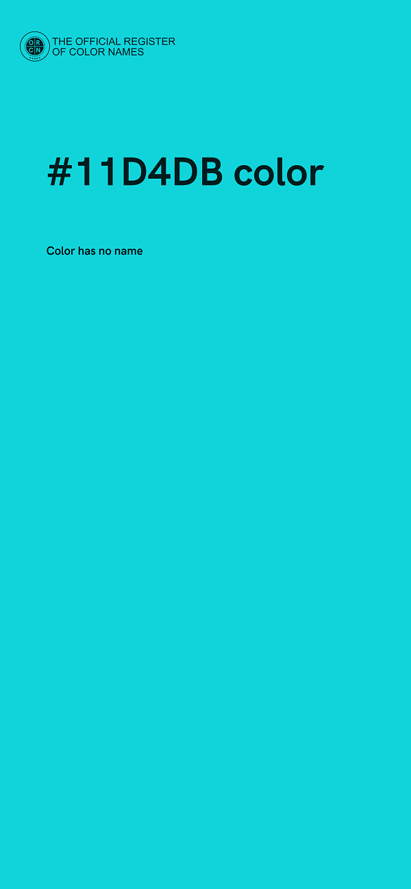 #11D4DB color image