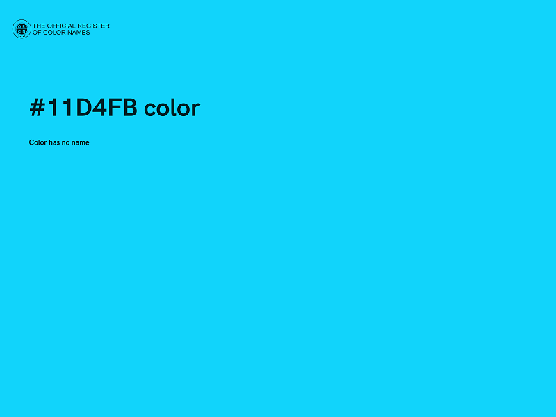 #11D4FB color image