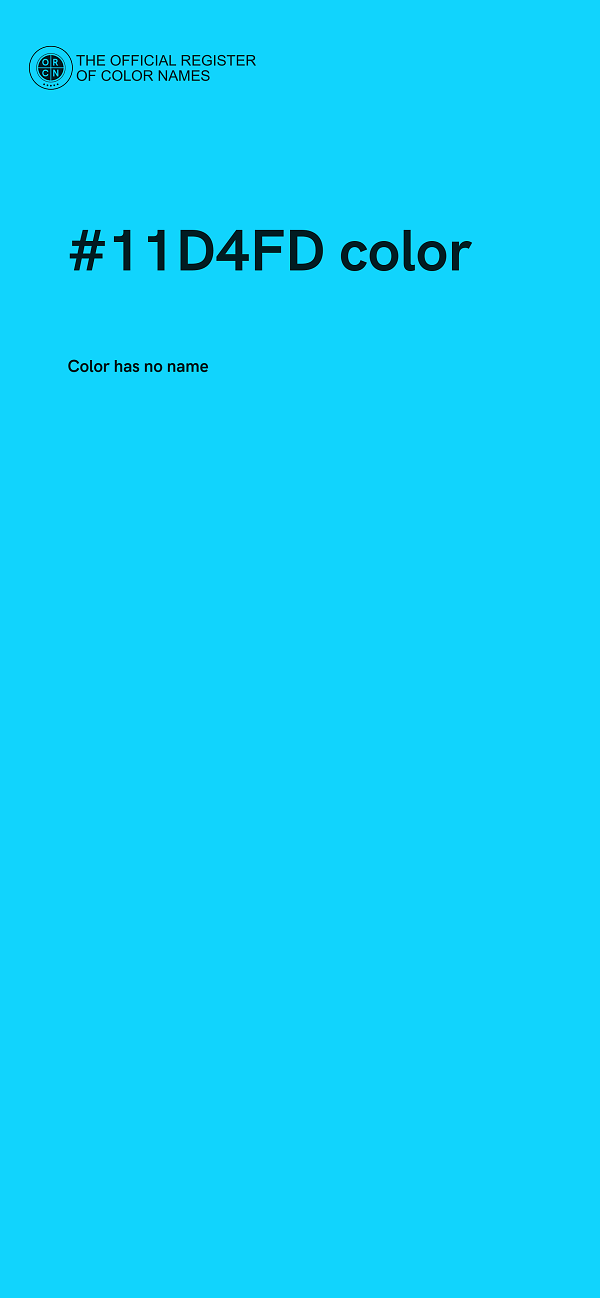 #11D4FD color image