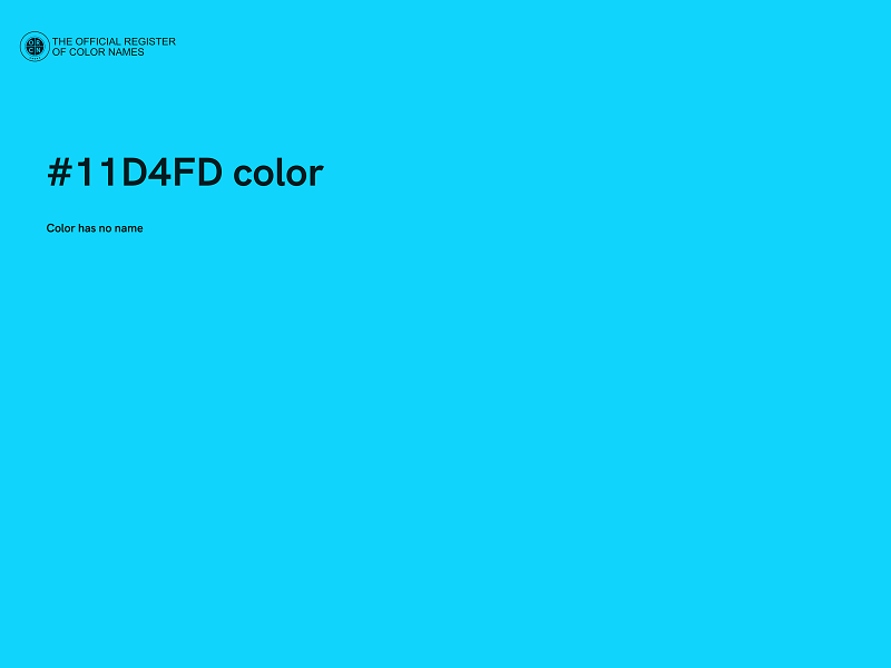 #11D4FD color image
