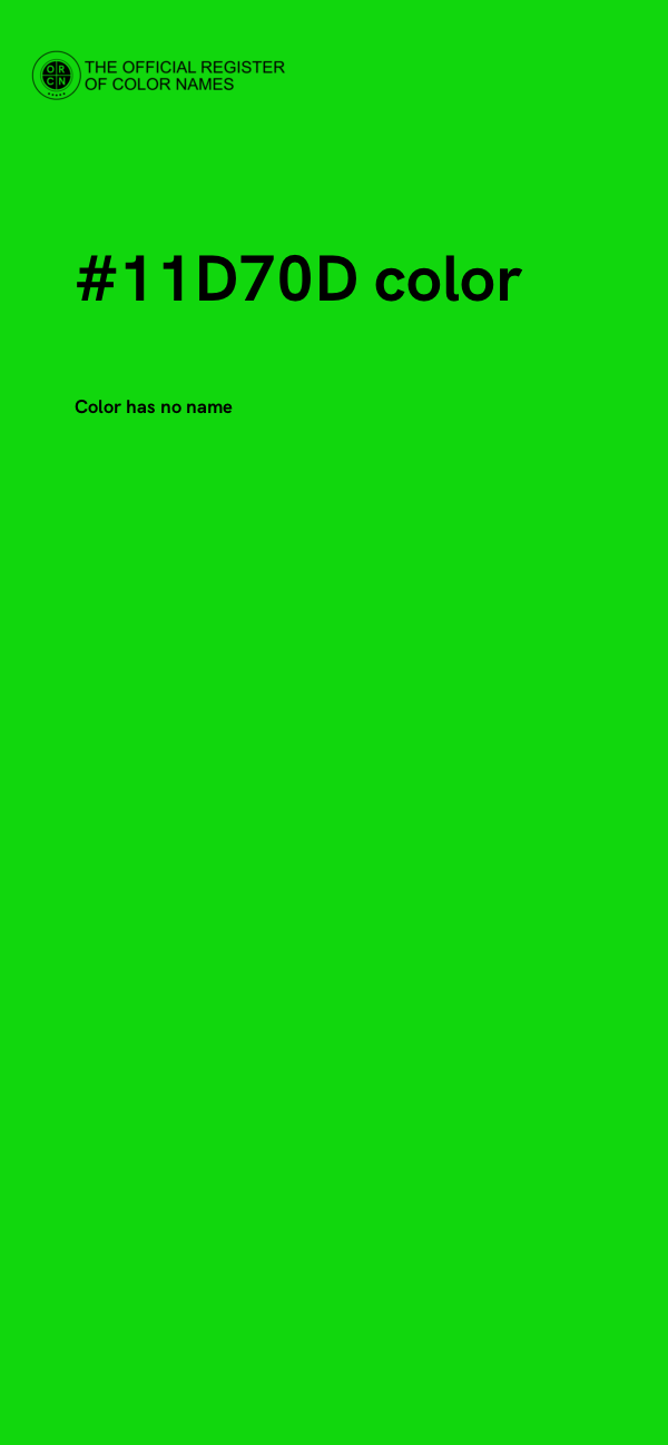#11D70D color image