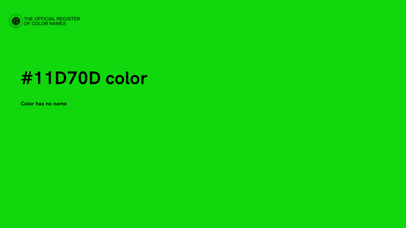 #11D70D color image