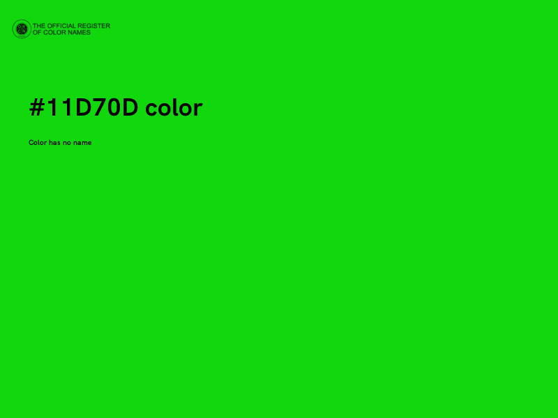 #11D70D color image