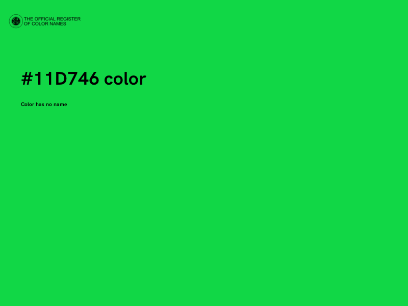 #11D746 color image