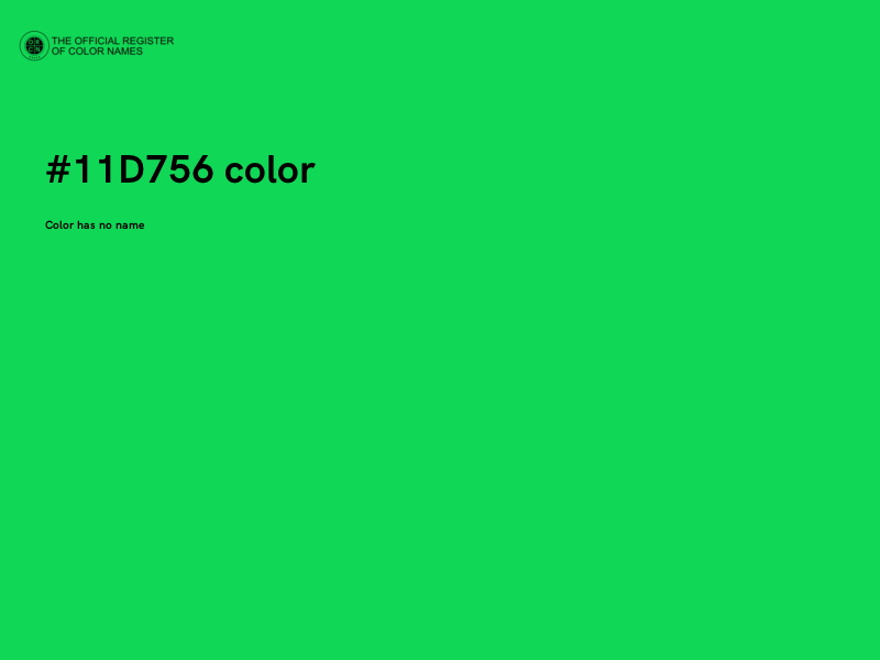 #11D756 color image