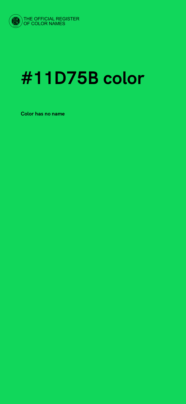 #11D75B color image