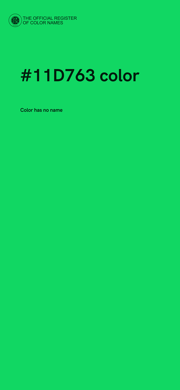 #11D763 color image