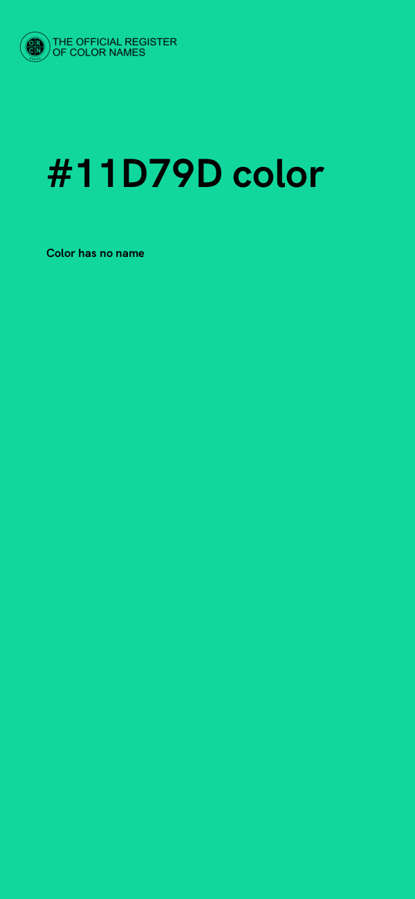 #11D79D color image