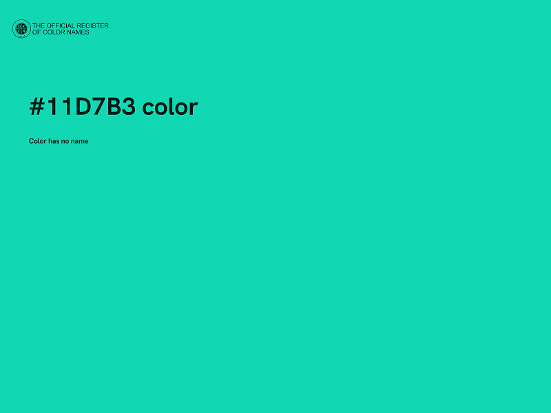 #11D7B3 color image