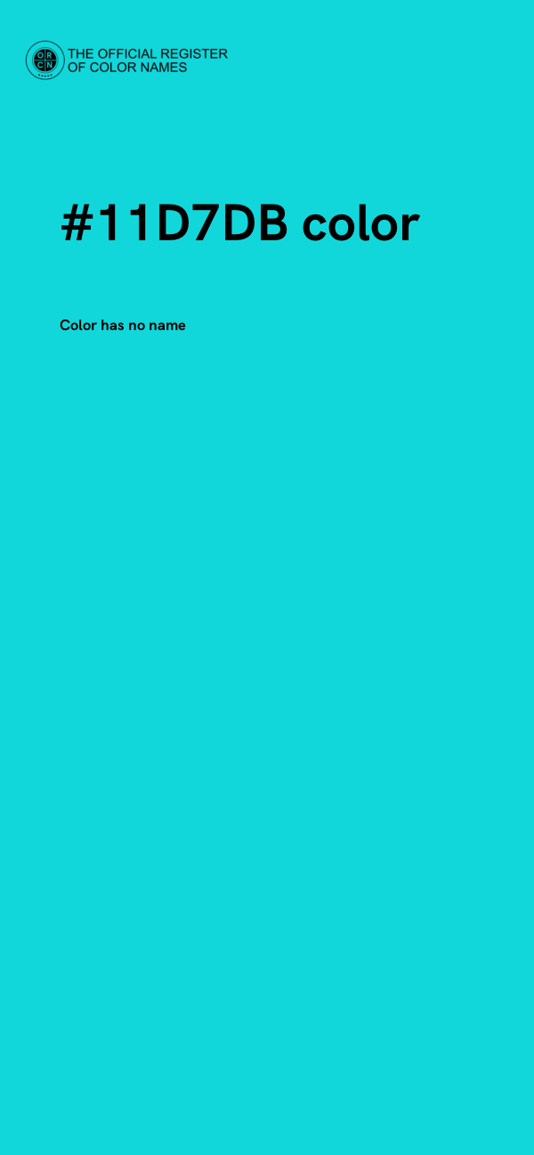 #11D7DB color image