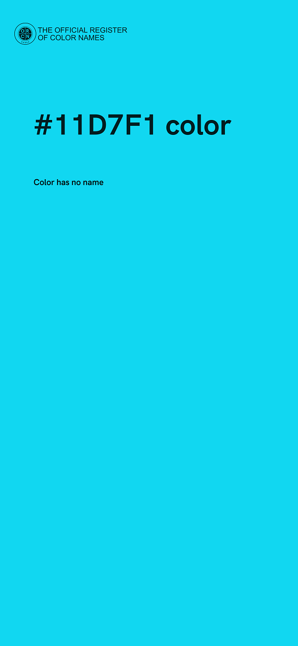 #11D7F1 color image