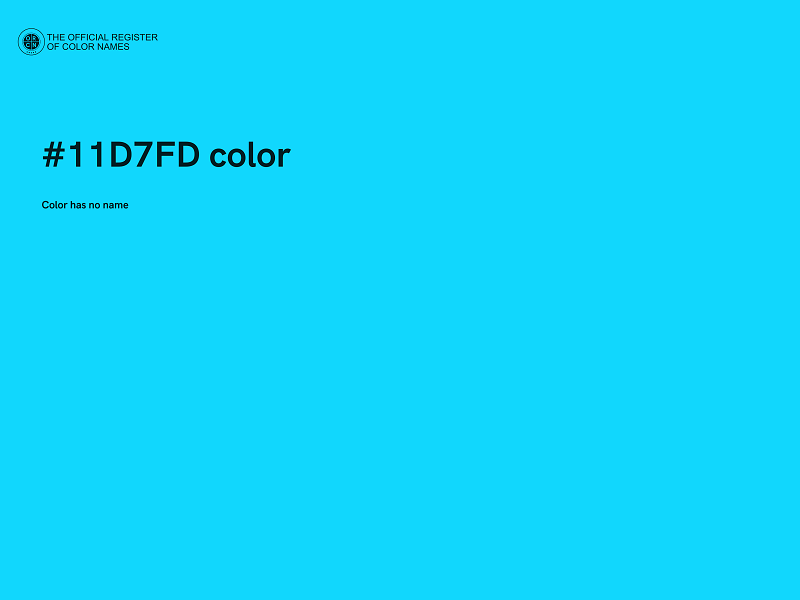 #11D7FD color image