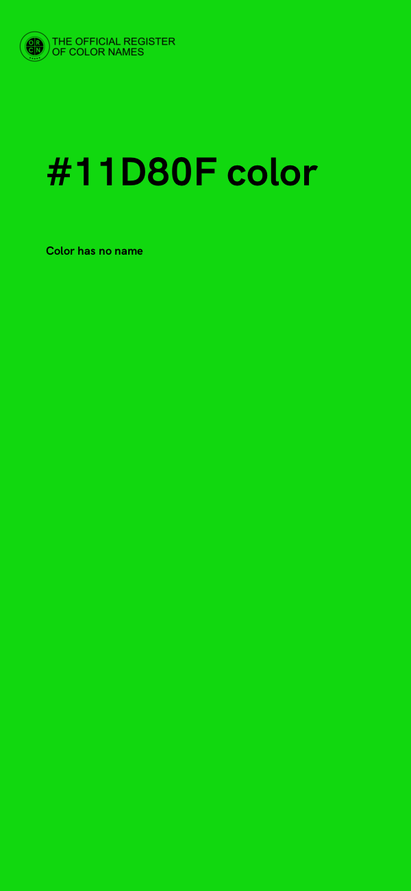 #11D80F color image