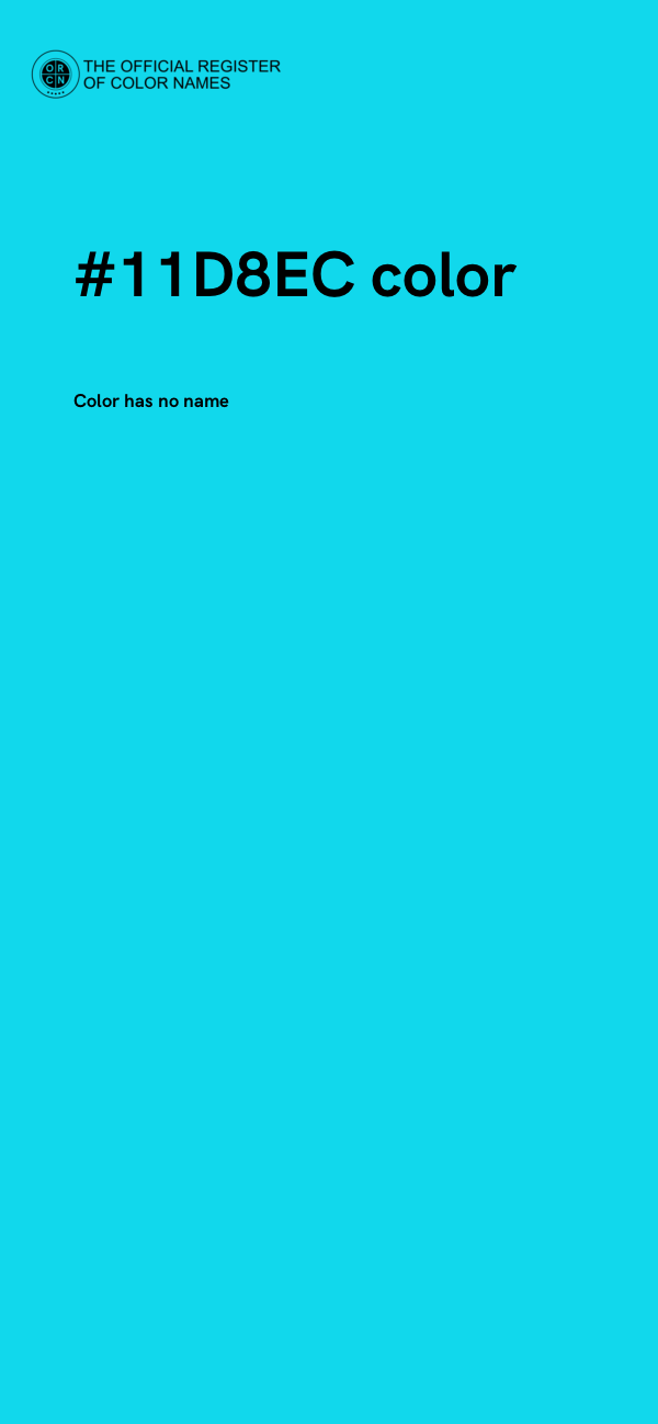 #11D8EC color image