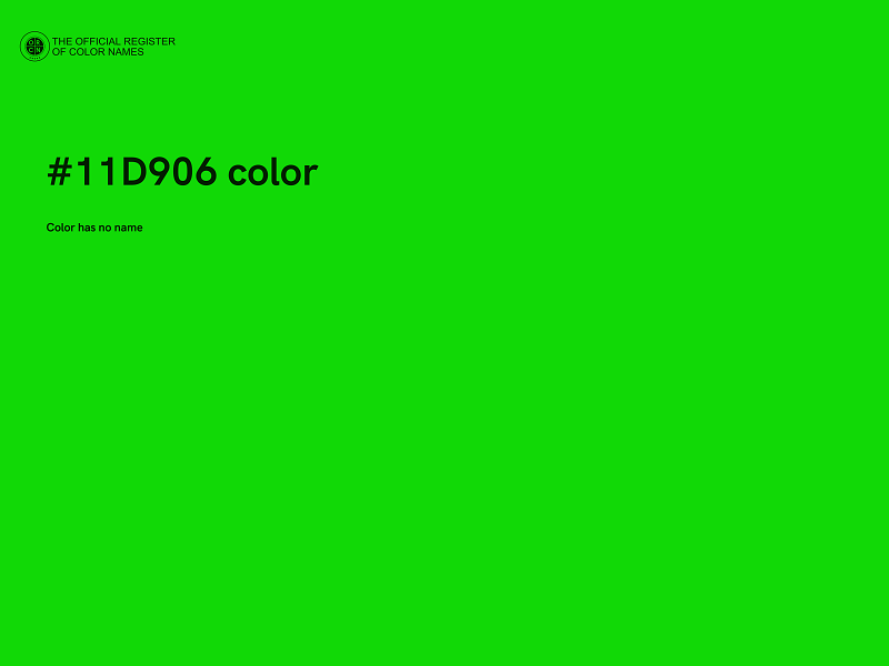 #11D906 color image