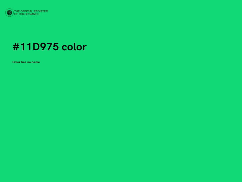#11D975 color image