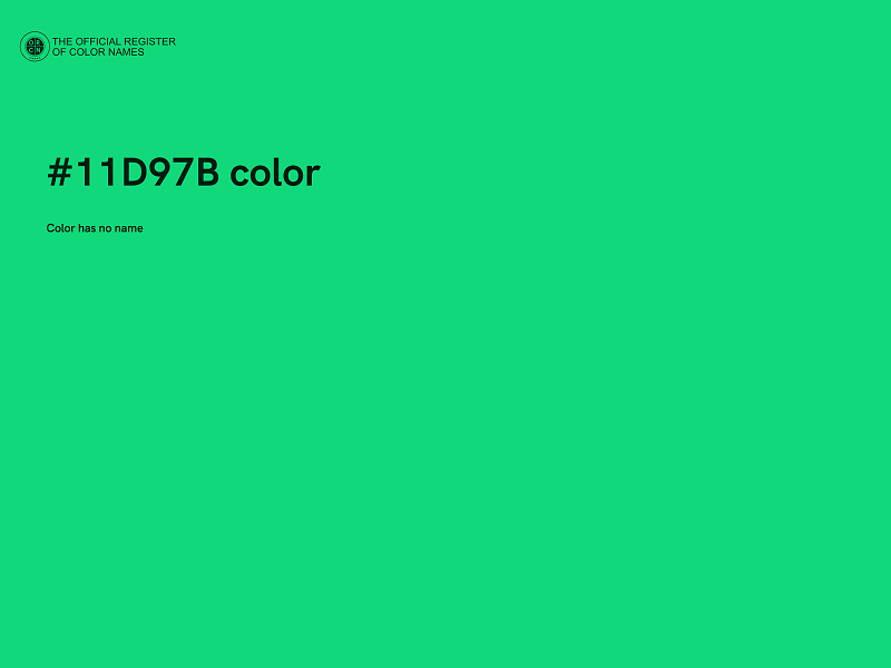 #11D97B color image