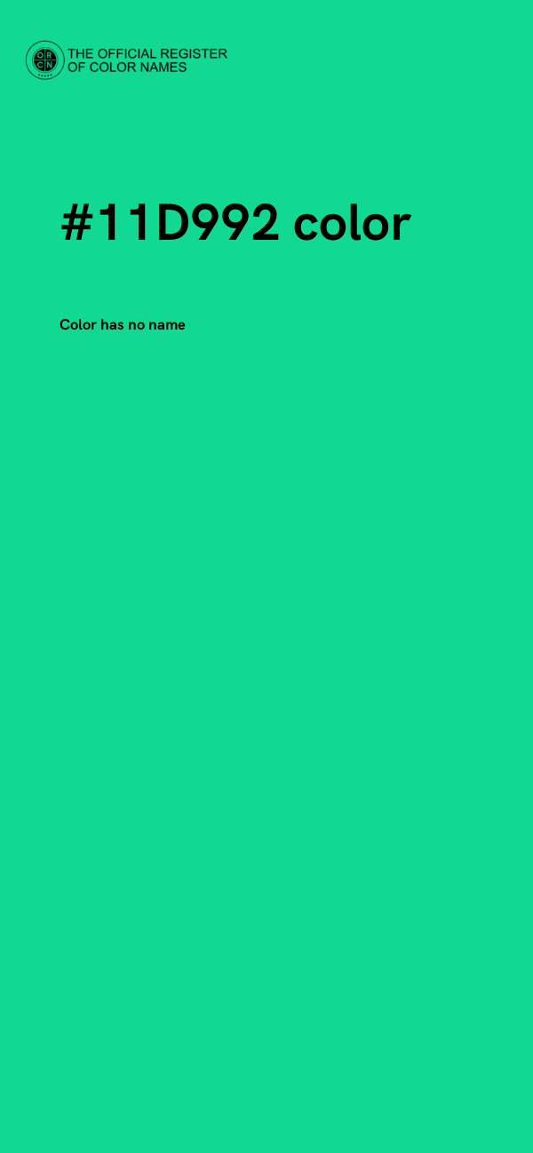 #11D992 color image