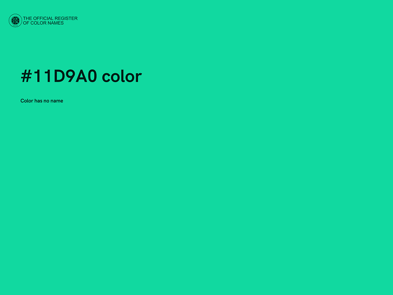#11D9A0 color image