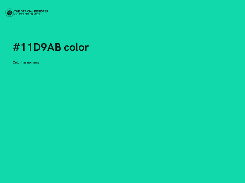 #11D9AB color image