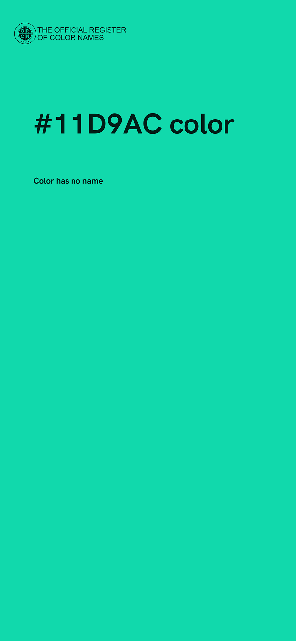 #11D9AC color image
