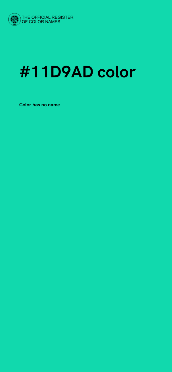 #11D9AD color image