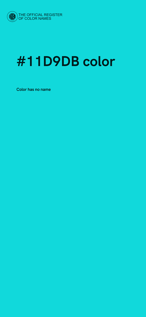 #11D9DB color image