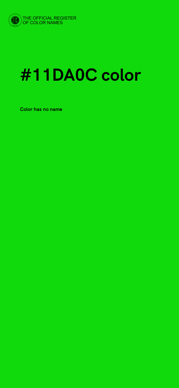 #11DA0C color image