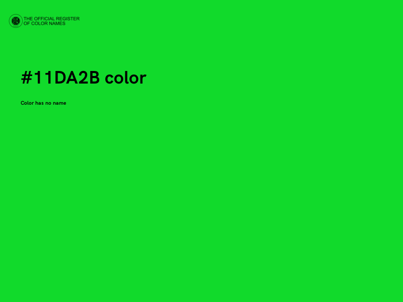 #11DA2B color image