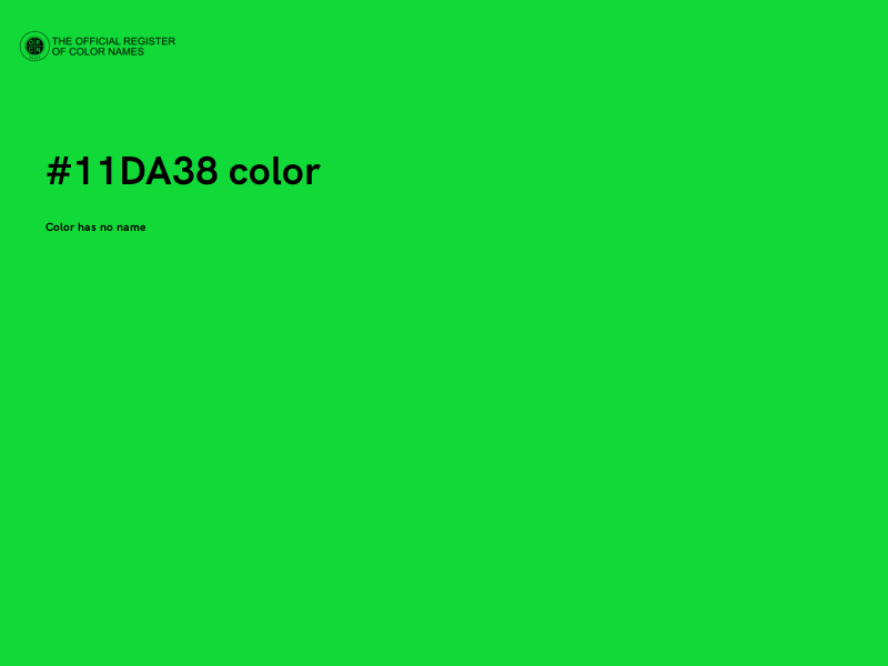 #11DA38 color image