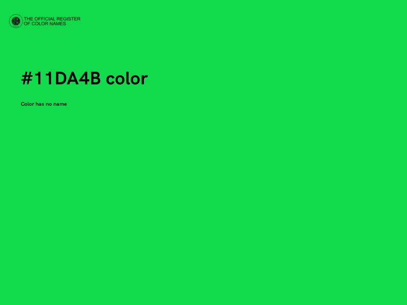 #11DA4B color image