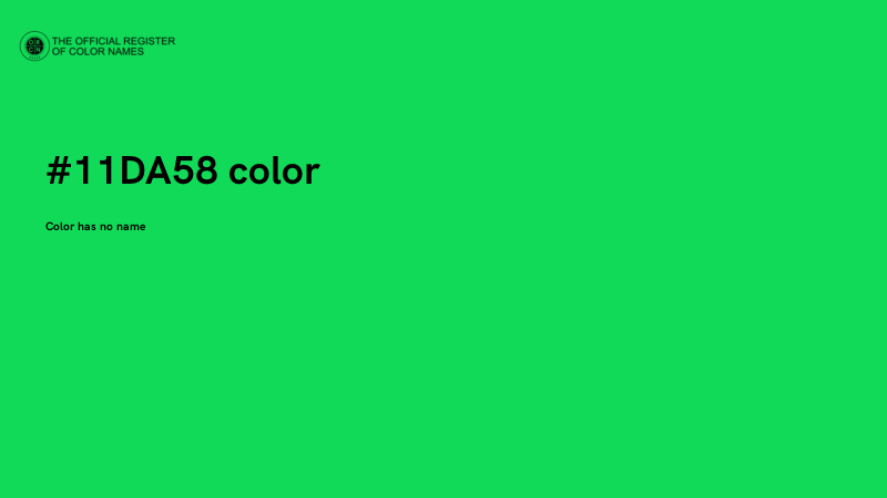 #11DA58 color image
