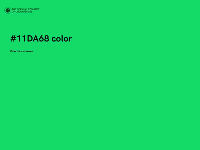 #11DA68 color image