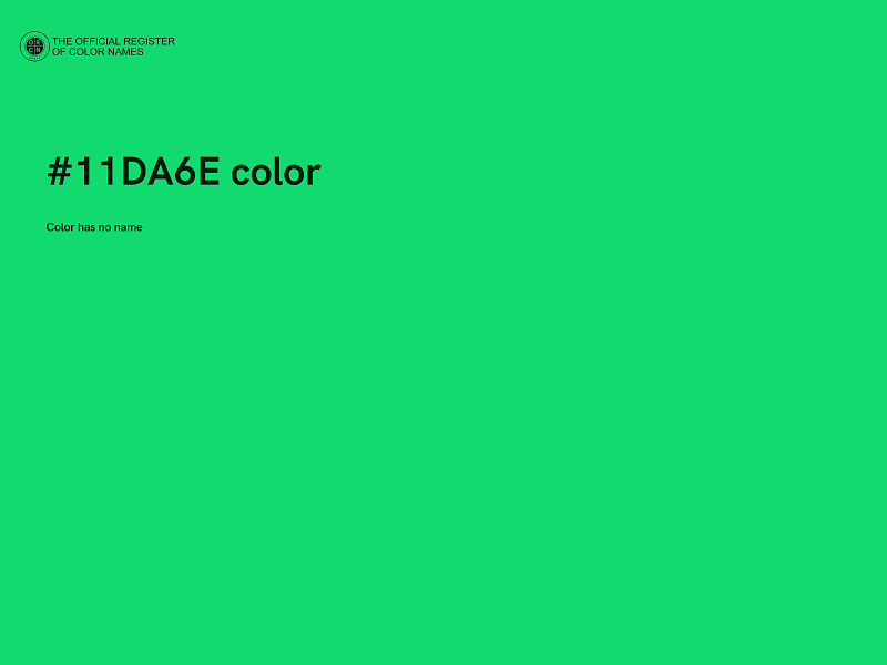 #11DA6E color image