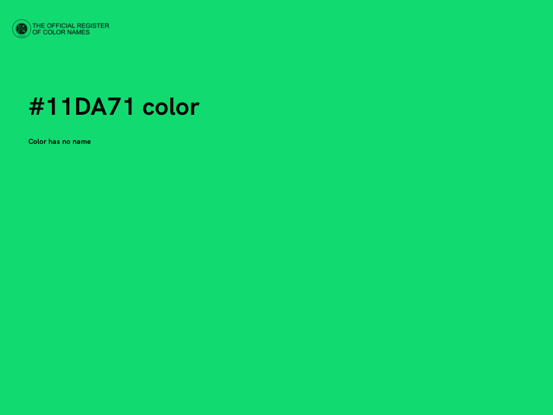 #11DA71 color image