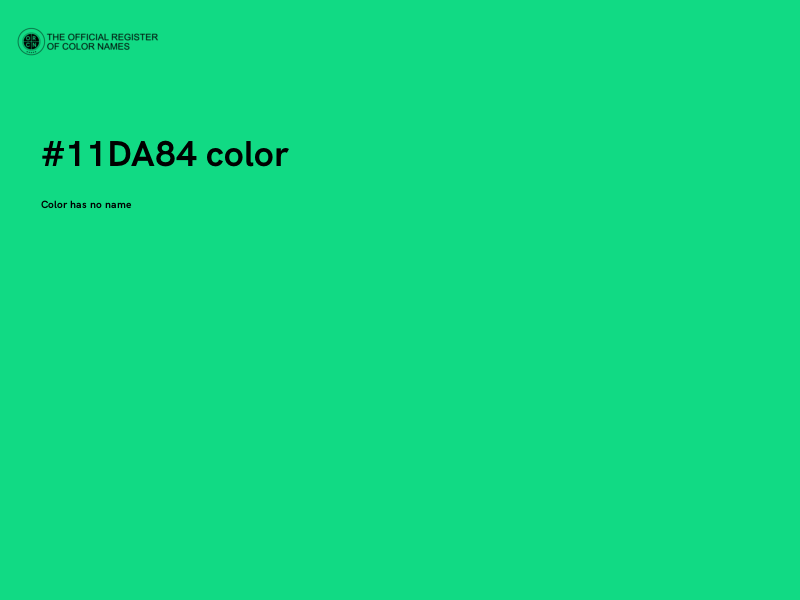 #11DA84 color image