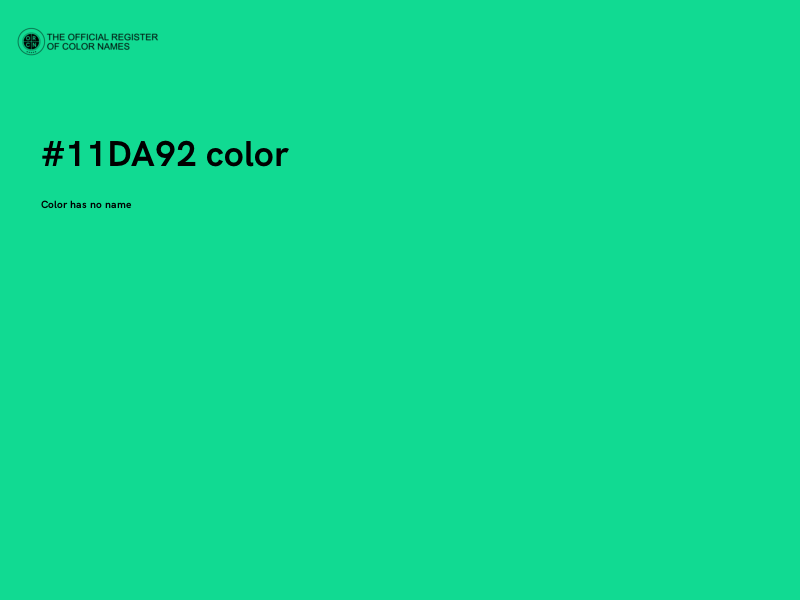 #11DA92 color image