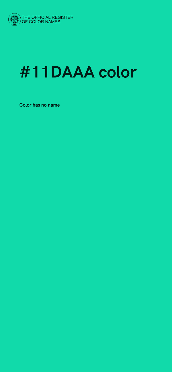 #11DAAA color image