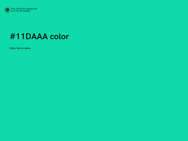 #11DAAA color image