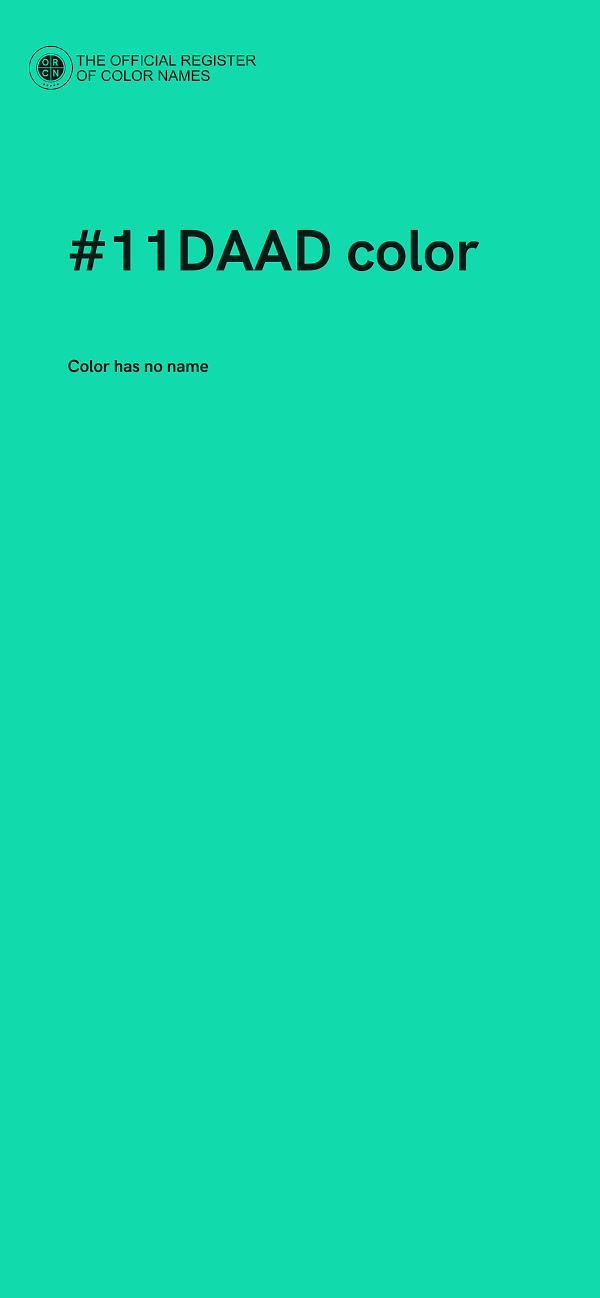 #11DAAD color image
