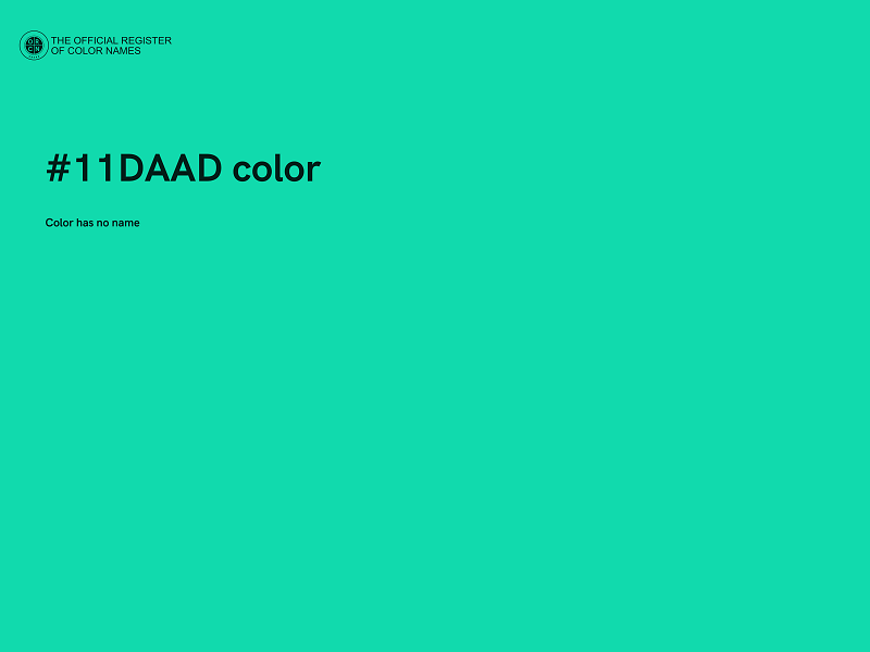 #11DAAD color image