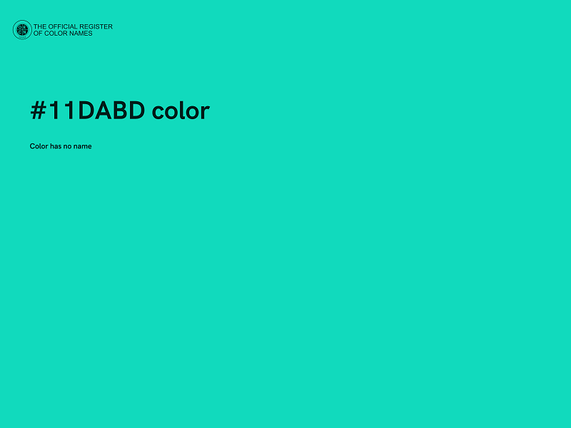 #11DABD color image