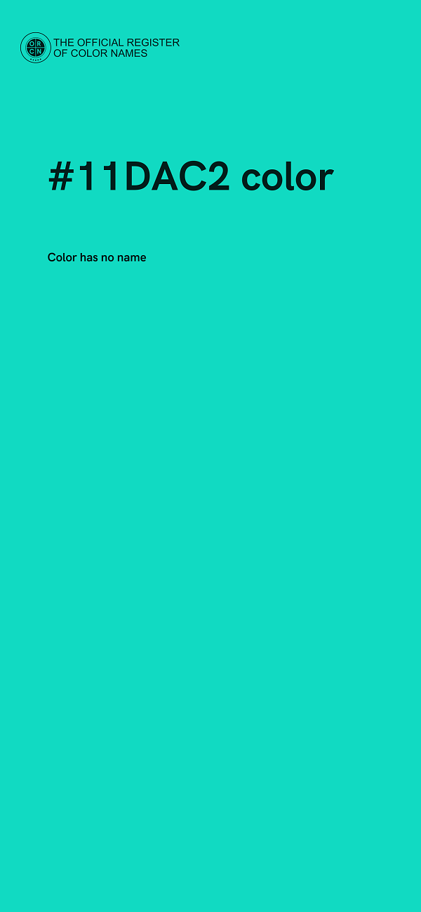 #11DAC2 color image