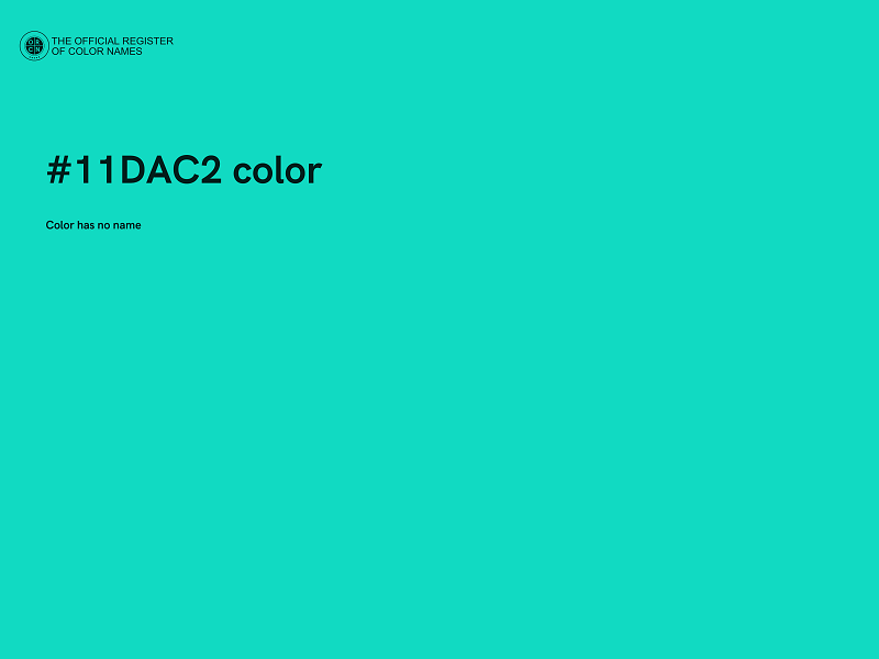 #11DAC2 color image